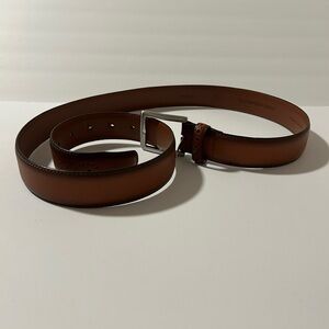 Johnson &Murphy Classic Brown cognac Leather Belt